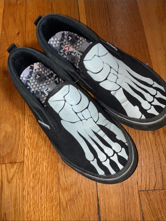 Airwalk Other - Slip-On Skate Shoes with Skeleton Graphic Perfect for Halloween & Fall